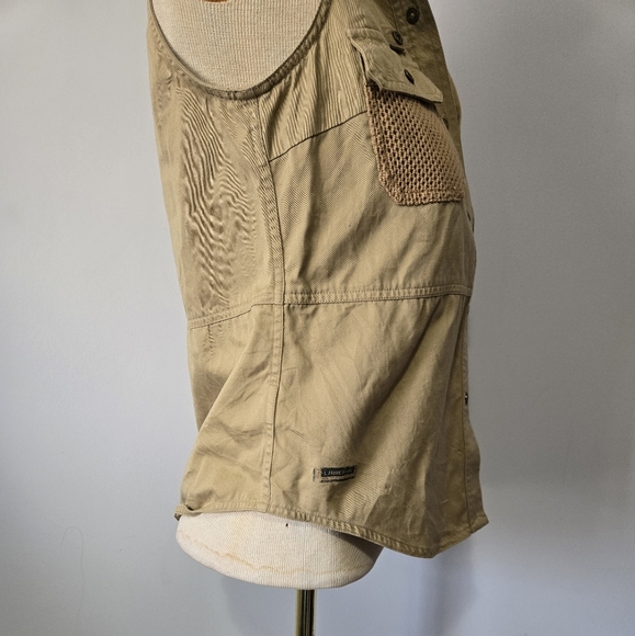 RALPH LAUREN 1967 Khaki Tan Cotton Sleeveless Button-Up Safari Vest. Size Small - Picture 7 of 12